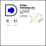 Screen shot of the Doidge Fastenings Ltd website.