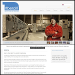 Screen shot of the Fibercill website.