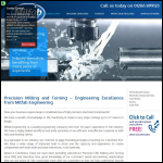 Screen shot of the Milfab Engineering Ltd website.