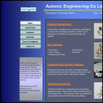 Screen shot of the Autonic Engineering Co Ltd website.