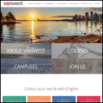 Screen shot of the Vanwest Ltd website.