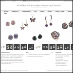 Screen shot of the Acme Jewellery Ltd website.