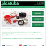 Screen shot of the Plastube Ltd website.