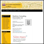 Screen shot of the Maritime Consulting Associates Ltd website.