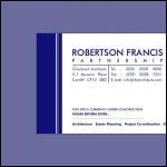 Screen shot of the Robertson, Francis Partnership website.