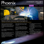 Screen shot of the Phoenix Industrial & Engineering Supplies Ltd website.