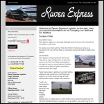 Screen shot of the Raven Express website.