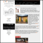 Screen shot of the CHT Joinery website.