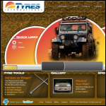 Screen shot of the Tyre X International Ltd website.
