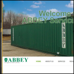 Screen shot of the Abbey Cranes website.