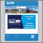 Screen shot of the Auto Wash website.