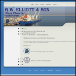 Screen shot of the G.W. Elliot & Son website.