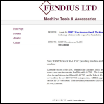 Screen shot of the Fendius Ltd website.