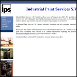 Screen shot of the Industrial Paint Services S.W. Ltd website.
