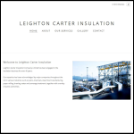 Screen shot of the Leighton Carter Insulation Co. Ltd website.