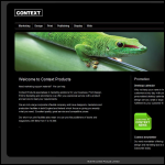 Screen shot of the Context Products Ltd website.