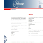Screen shot of the Transmission Components Ltd website.