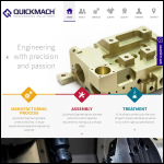 Screen shot of the Quick Mach Engineering Co website.