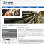 Screen shot of the Hochtief (UK) Construction Ltd website.