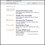 Screen shot of the Betabite Hydraulics Ltd website.