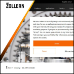Screen shot of the Zollern UK Ltd website.