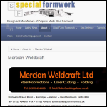 Screen shot of the Mercian Weldcraft Ltd website.