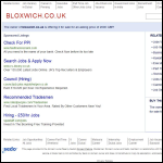 Screen shot of the Bloxwich Engineering Ltd website.