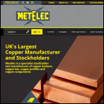 Screen shot of the Metelec Ltd website.