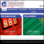 Screen shot of the Minnitron Ltd website.