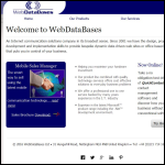 Screen shot of the WebDataBases Ltd website.