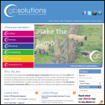 Screen shot of the GB Solutions website.