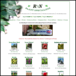 Screen shot of the R & N Plant Specialists website.