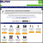 Screen shot of the Burn Technology Ltd website.