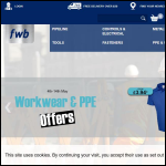 Screen shot of the FWB Products Ltd website.