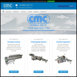Screen shot of the CMC Equipment (UK) Ltd website.