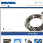Screen shot of the Davall Gears Ltd website.