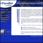 Screen shot of the In-Parallel Computer Staff Ltd website.