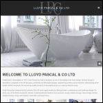 Screen shot of the Lloyd Pascal & Co Ltd website.