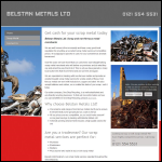 Screen shot of the Belstan Metals Ltd website.