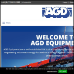 Screen shot of the AGD Equipment Ltd website.