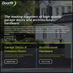 Screen shot of the Doorfit Products Ltd website.