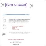Screen shot of the Scott & Barnett Ltd website.