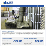 Screen shot of the Alsure Ltd website.
