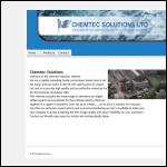 Screen shot of the Chemtec Solutions Ltd website.