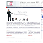 Screen shot of the Computaccount (UK) Ltd website.