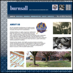 Screen shot of the Burnsall Ltd website.