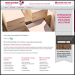 Screen shot of the Wem Carton Company Ltd website.