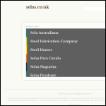 Screen shot of the Selas Engineering UK Ltd website.