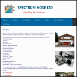 Screen shot of the Spectrum Hose Ltd website.