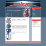Screen shot of the Colson British Castors Ltd website.